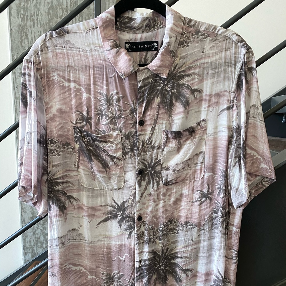 ALLSAINTS Palm Tree button down shirt